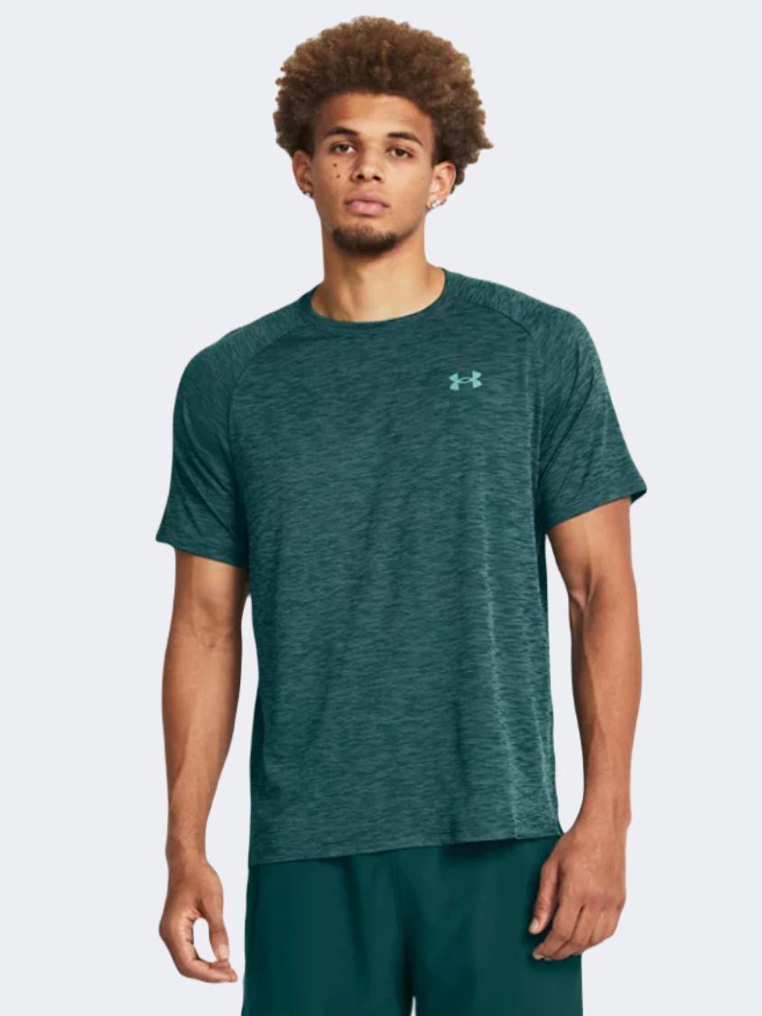 Under Armour Tech Textured Men Training T-Shirt Teal/Turquoise