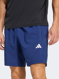 شورت تدريب رجالي أزرق من Adidas Workout Essential Base Woven