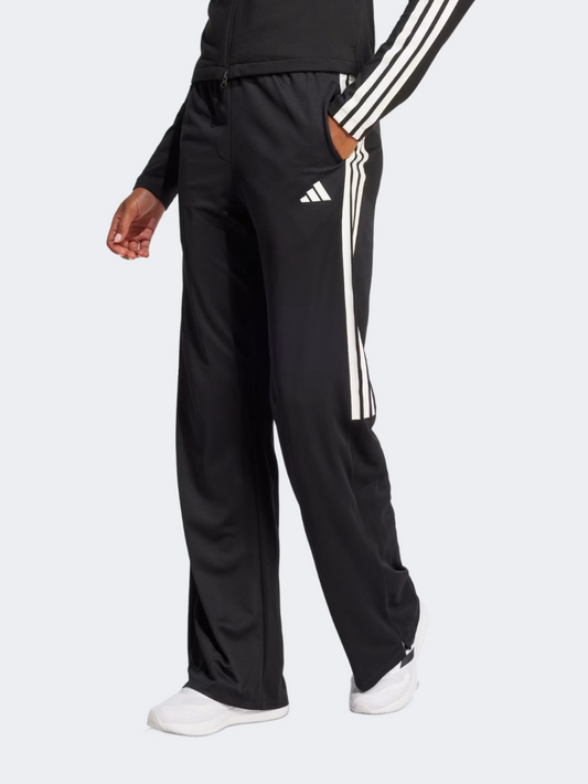 Adidas Tiro Cut 3-Stripes Mesh Wide-Leg Women Sportswear Pant Black/White