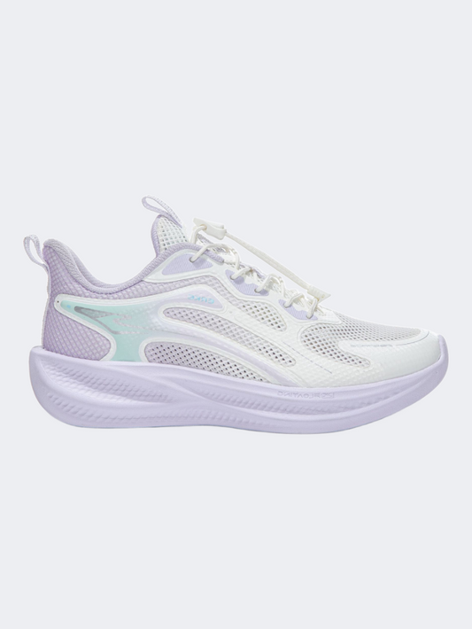 Erke Kids-Girls Running Shoes White/Thistle