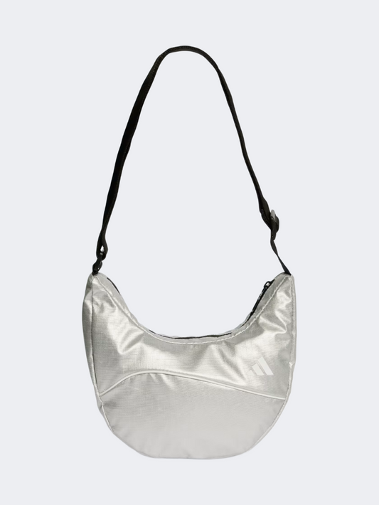 Adidas Glow Shoulder Women Training Bag Silver Metallic