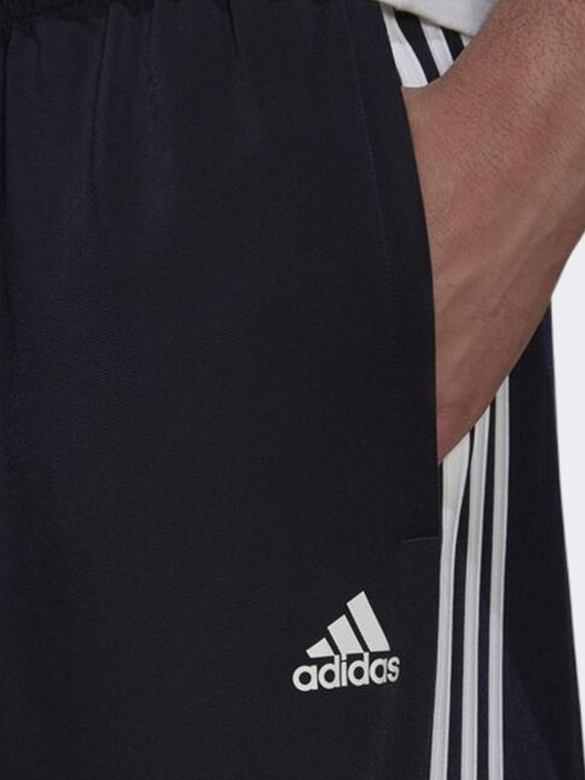 Adidas Essentials Warm Up Tapered 3 Stripes Men Sportswear Pant Legend Ink/White