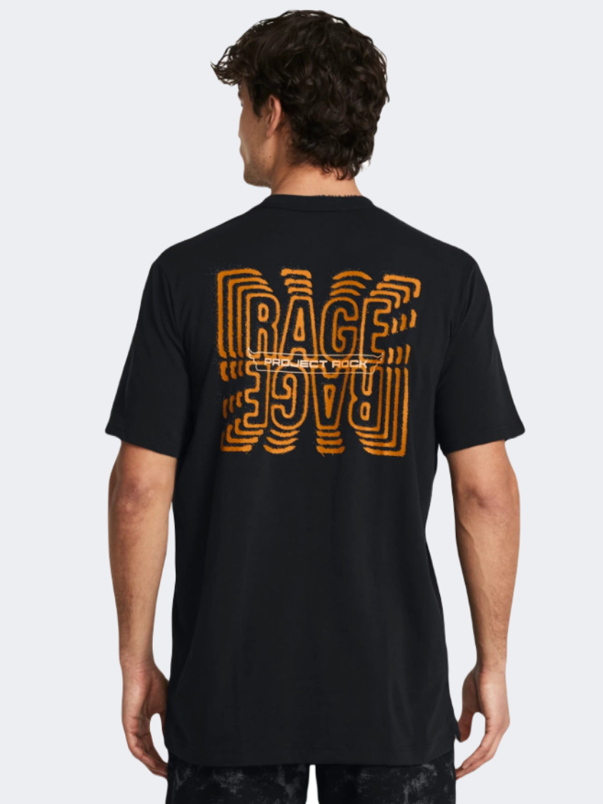 Under Armour Project Rock Rage Graphic Men Training T-Shirt Black/Orange