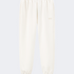 Erke Knitted Cropped Women Lifestyle Pant Glacier White