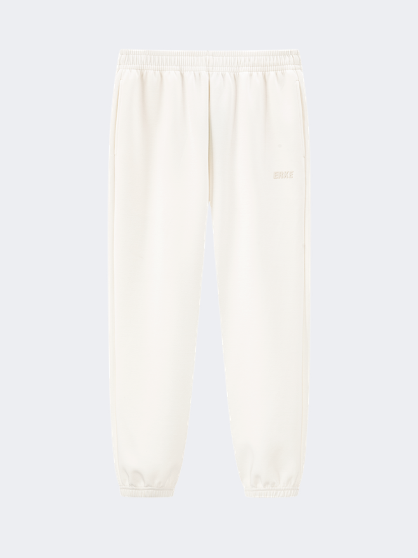 Erke Knitted Cropped Women Lifestyle Pant Glacier White