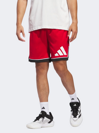 شورت كرة سلة Adidas Badge Of Sport للرجال أحمر فريق باور