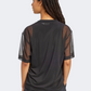 Adidas Soft Lux Mesh Women Sportswear T-Shirt Black