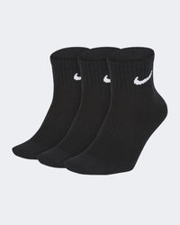 Nike Everyday Lightweight Ankle 3 عبوة جوارب للكاحل للجنسين للحياة اليومية أسود/أبيض
