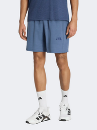 Adidas Workout Essentials Base Melange Canvas Men Training Short Preloved Blue