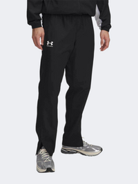 جاكيت لايف ستايل رجالي من Under Armour ريفال ووفن ويندبريكر - أسود/أبيض