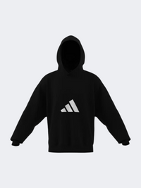 هودي رياضي رجالي بشعار 3 Bar Logo Adidas Future Icons أسود