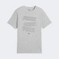 Puma Essentials Logo Lab Hog Boys Lifestyle T-Shirt Light Gray Heather