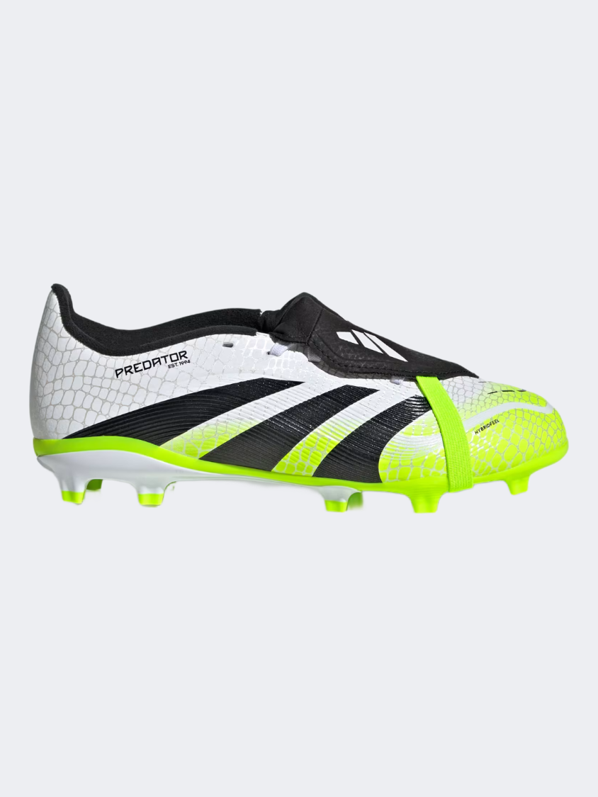 Adidas Predator League Fold-Over Tongue Firm/Multi-Ground Kids Football Shoes White/Black/Lemon