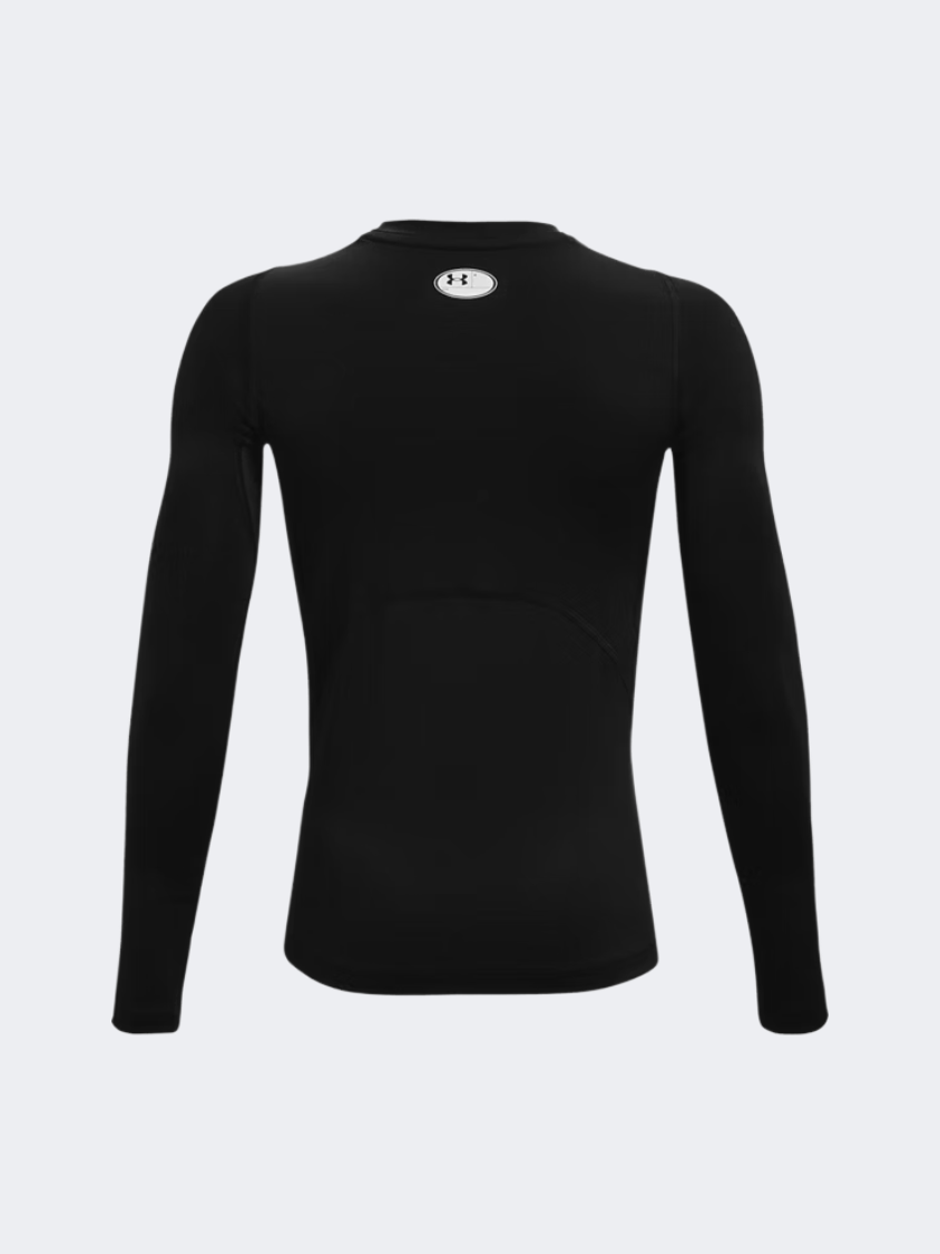 Under Armour Heatgear Armour Boys Training Long Sleeve Black/White