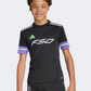 Adidas F50 Short Sleeve Jersey Kids-Boys Football T-Shirt Black/Purple Rush