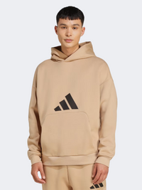 Adidas Future Icons 3 Bar Logo Men Sportswear Hoody Warm Sandstone