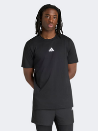 تيشيرت تدريب رجالي من Adidas كليماكول بطبعة كامو جرافيك باللون الأسود