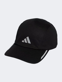 قبعة جري Adidas Mesh 4 Panel Climacool للجنسين باللون الأسود/الفضي
