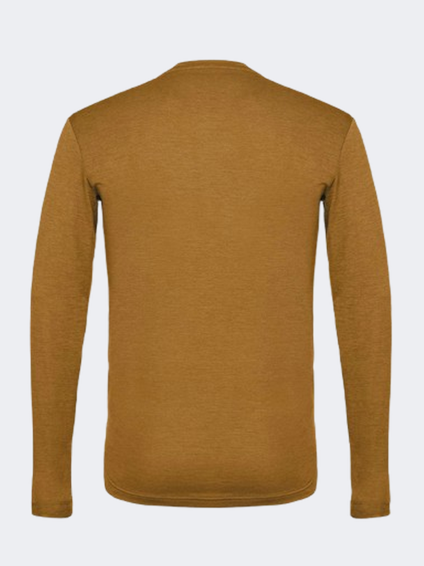 Salewa Puez Mel Dry Men Hiking Long Sleeve Golden Brown Mel