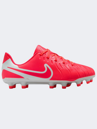 Nike تييمبو ليجند 10 كلوب Gs-Boys حذاء كرة قدم أولاد هوت لافا أبيض