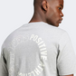 Adidas Lounge Verbiage Circle Graphic Men Sportswear T-Shirt Medium Grey Heather