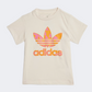 Adidas Summer Allover Print Baby Girls Original Set Wonder White/Orange