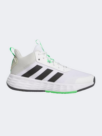 Adidas أون ذا جيم 2 أحذية كرة سلة رجالية أبيض/أسود/أخضر