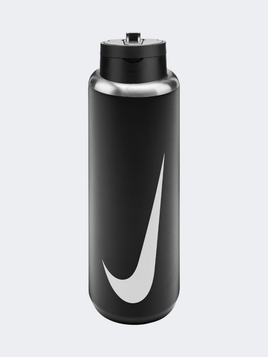 N1013796091- Ss Rechar Botl 32 Oz -Black/White