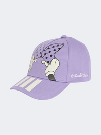 قبعة Adidas ديزني ميني ماوس للبنات الصغيرات بلون الليلك السحري