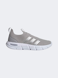 حذاء نسائي سليب أون Adidas Cloudfoam Flex رمادي/فضي معدني