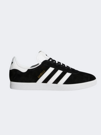 أحذية أديداس غازيل الأصلية للرجال باللون الأسود/الأبيض/الذهبي