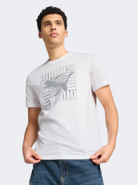 تيشيرت نمط حياة رجالي Puma Graphic Foil أبيض