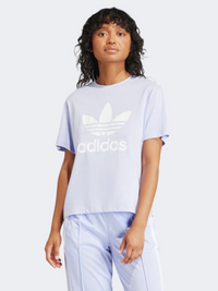 Adidas بوكسي تيشيرت نسائي Original بنفسجي فاتح