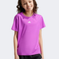 Adidas Essentials Logo Kids-Girls Sportswear T-Shirt Purple Burst/White