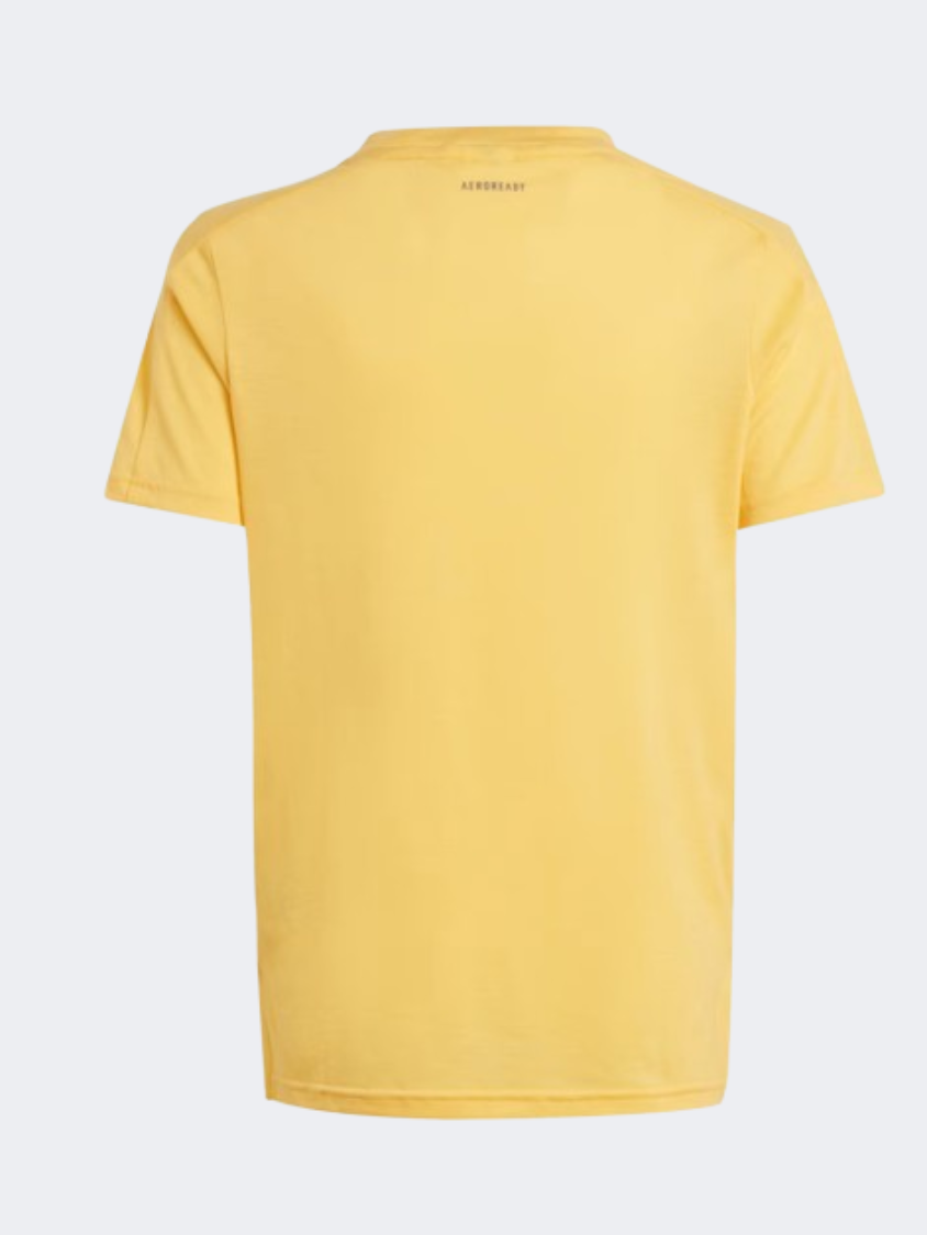 Adidas D4T Kids Boys Sportswear T-Shirt Semi Spark/Silver