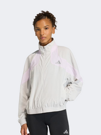 جاكيت جري نسائي Adidas Adi365 تشجيع رمادي