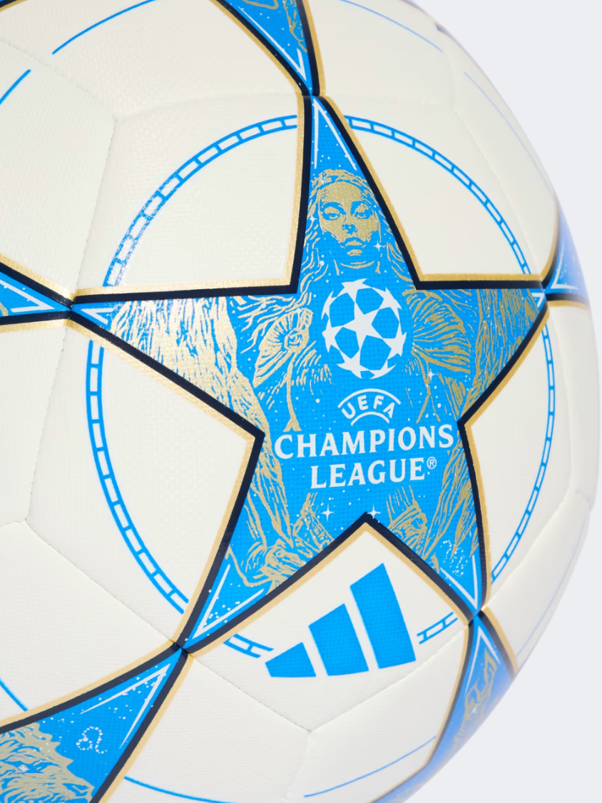 Adidas Ucl Training 25/26 League Stage Unisex Football Ball White/Blue/Gold