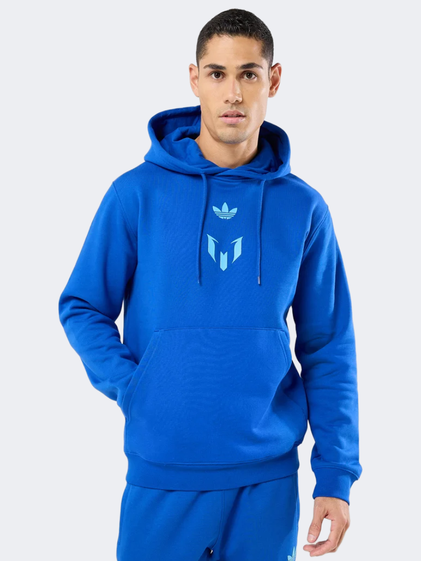 Adidas Messi Men Football Hoody Royal Blue