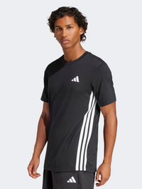 Adidas Train Essentials Feelready 3-Stripes Men Training T-Shirt Black