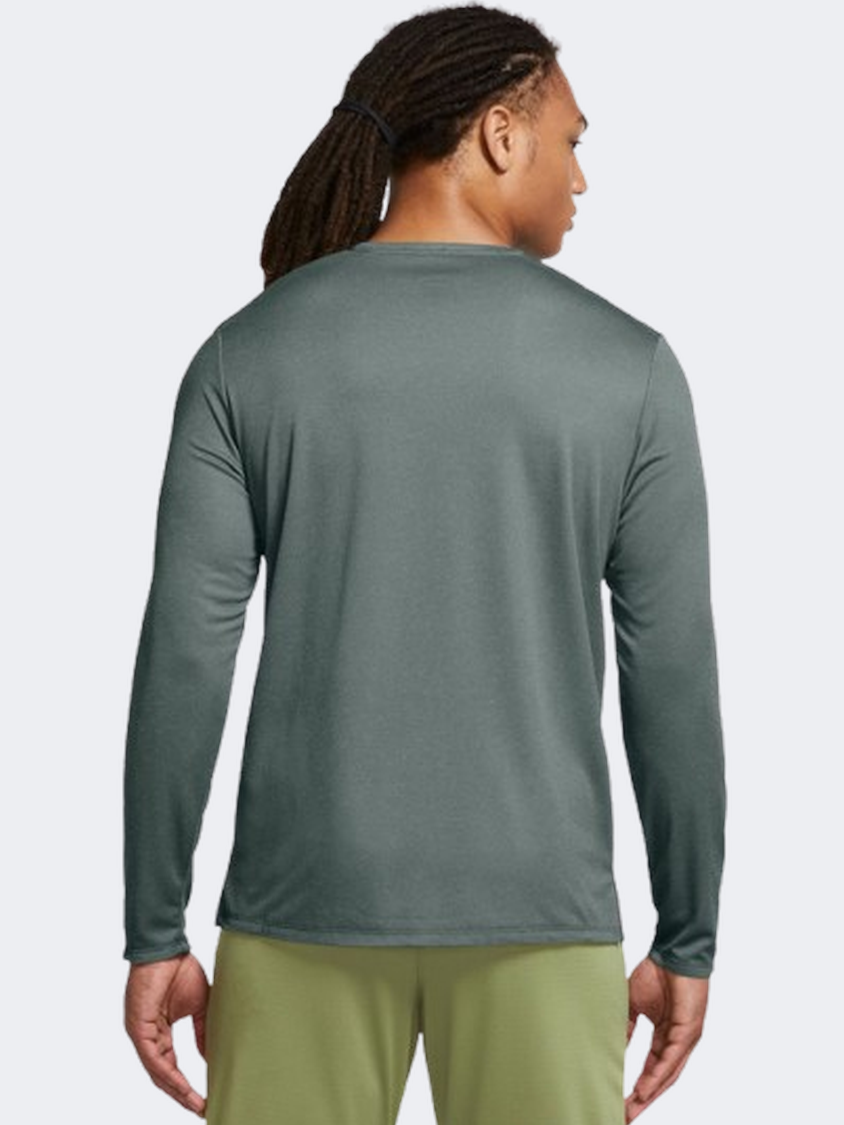 Nike Miler Men Running Long Sleeve Green/Reflec Silver