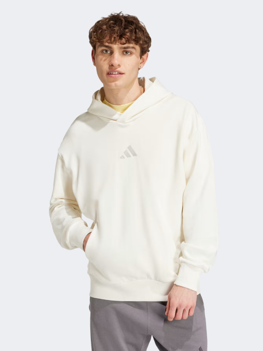 Adidas All Szn French Terry Men Sportswear Hoody Off White