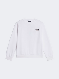 The North Face Evolution Box Nse Crew Boys Lifestyle Sweatshirt White