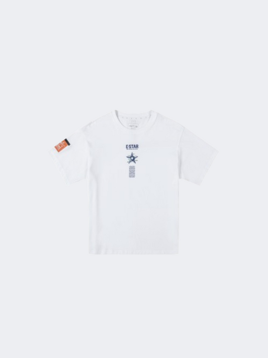 Erke Kids-Boys Lifestyle Neck T-Shirt White