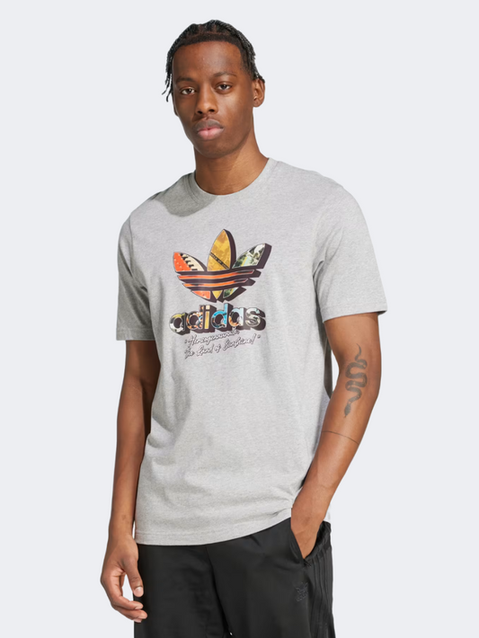Adidas Originals Men Original T-Shirt Medium Grey Heather