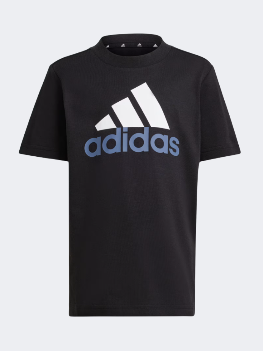 Adidas Essentials Logo Little Boys Sportswear Set Black/White
