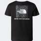 The North Face Redbox Back Box Graphic Boys Lifestyle T-Shirt Black/White/Grey