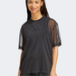 Adidas Soft Lux Mesh Women Sportswear T-Shirt Black