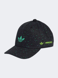 قبعة أولاد صغيرة من Adidas Minecraft أصلية باللونين الأسود والأخضر