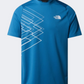 The North Face Mountain Athletic Men Hiking T-Shirt Blue/Asphalt Grey