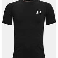 تيشيرت تدريب للأولاد من Under Armour هيتغير أسود/أبيض